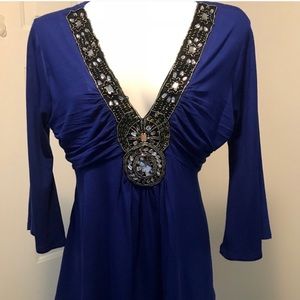 Boston Proper embellished top